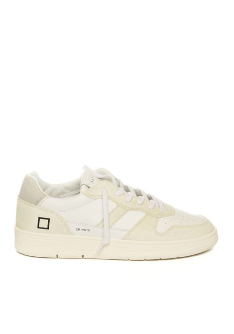 White court vintage sneaker D.A.T.E. | COURT UVINTAGE-WHITE